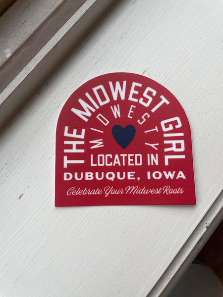 Arched Midwest Girl Sticker