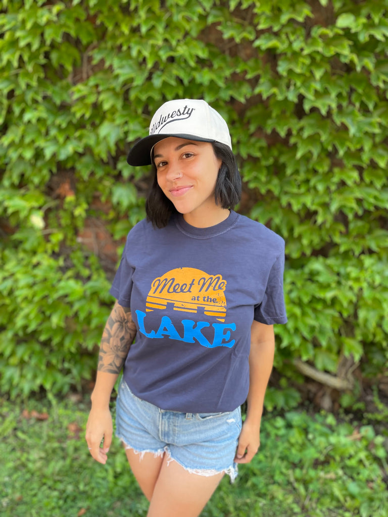 Meet Me at the Lake Tee in Navy