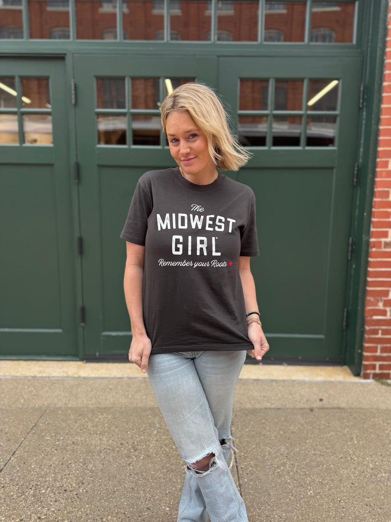 Jackson Street Tee in Coal