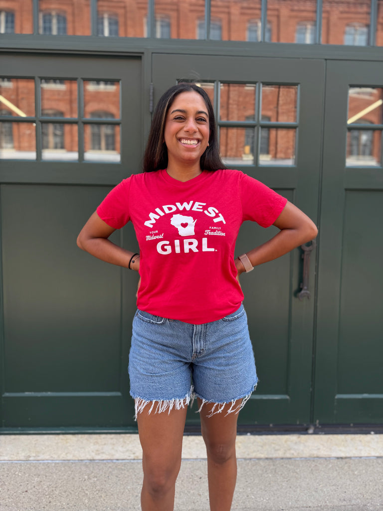 Wisconsin Tee in Red