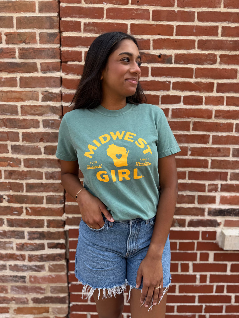 Wisconsin Tee in Green