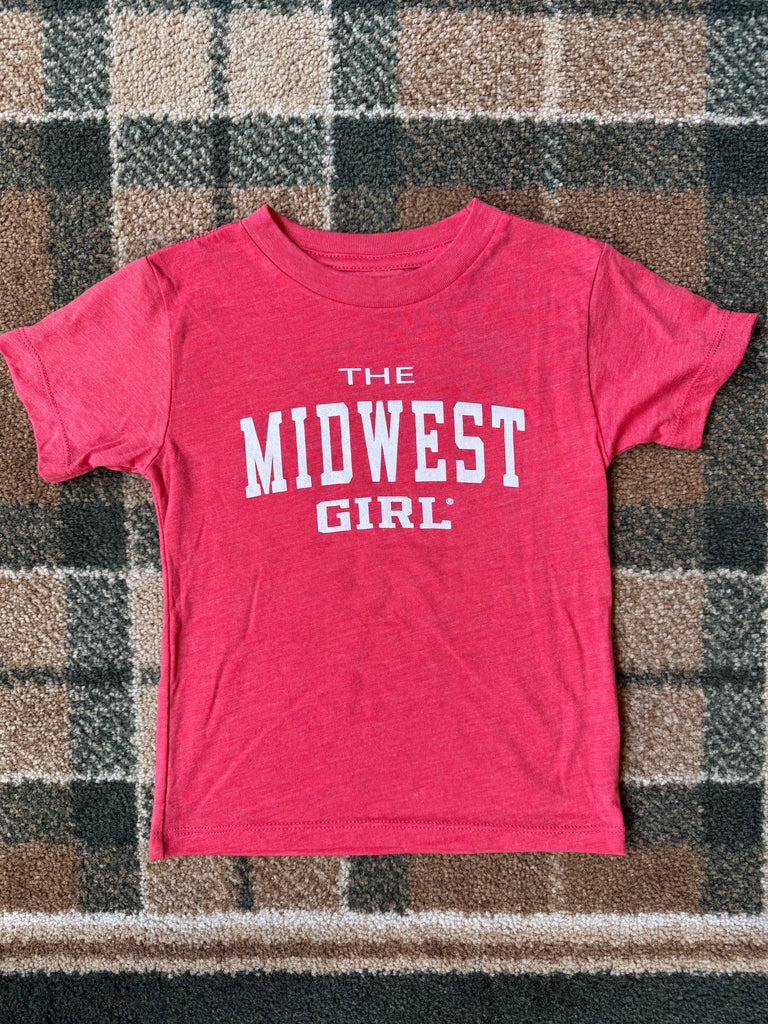 The Midwest Girl College Tee for Kids
