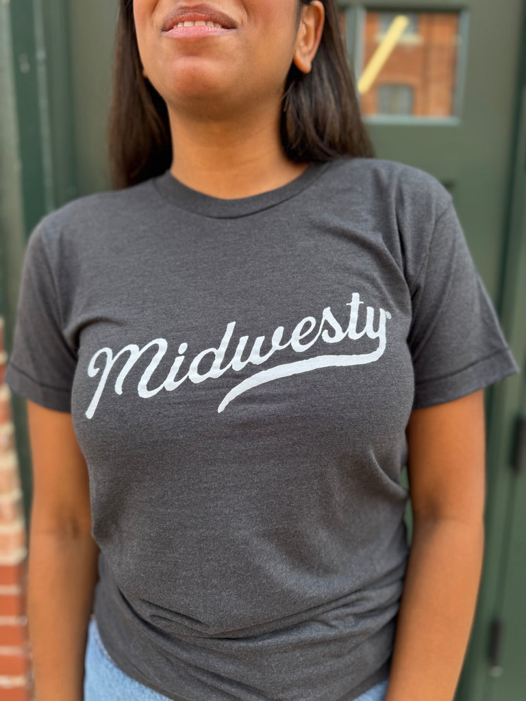 Midwesty Tee in Charcoal