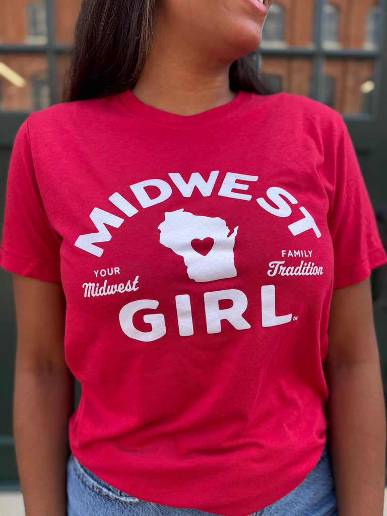 Wisconsin Tee in Red