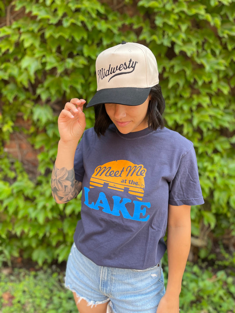 Meet Me at the Lake Tee in Navy