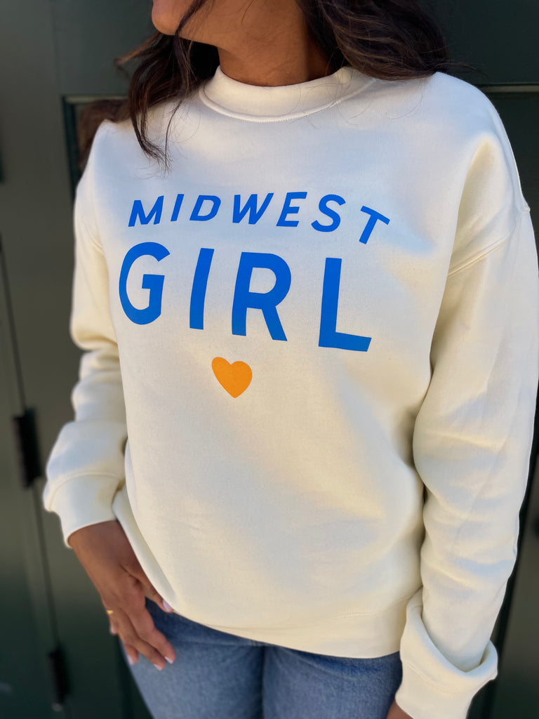 Midwest Girl Crew in Butter Yellow
