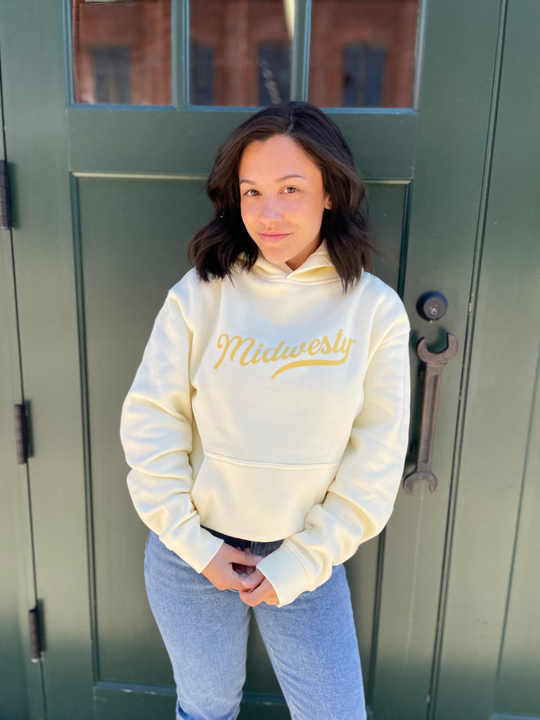 Midwesty® Hoodie in Butter Yellow