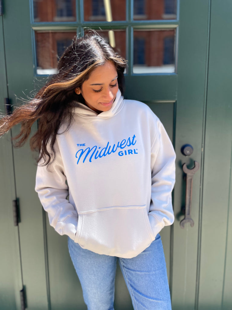 The Midwest Girl Hoodie in Bone (FINAL SALE)