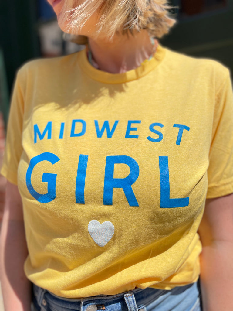 Midwest Girl Tee in Yellow Gold (FINAL SALE)
