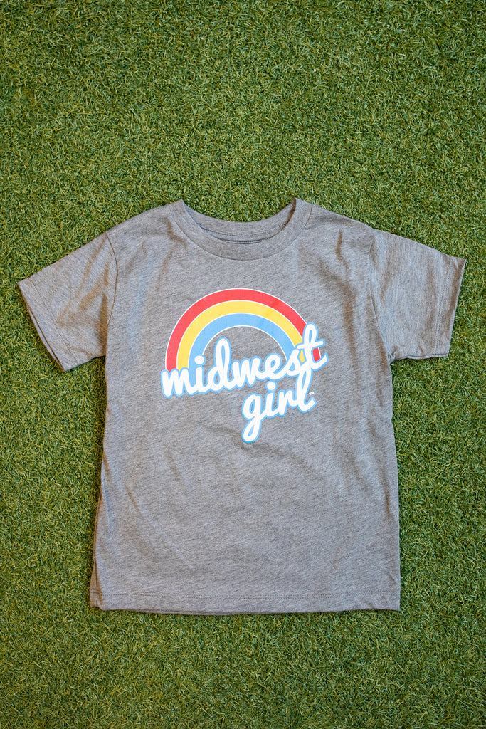 Midwest Girl Rainbow Tee for Kids