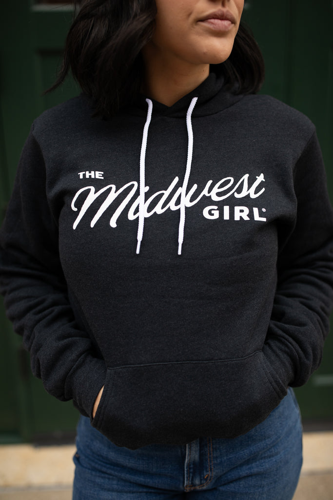 The Midwest Girl Hoodie in Black
