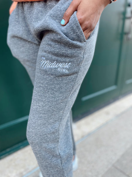 Midwest Girl Sweats in Light Gray