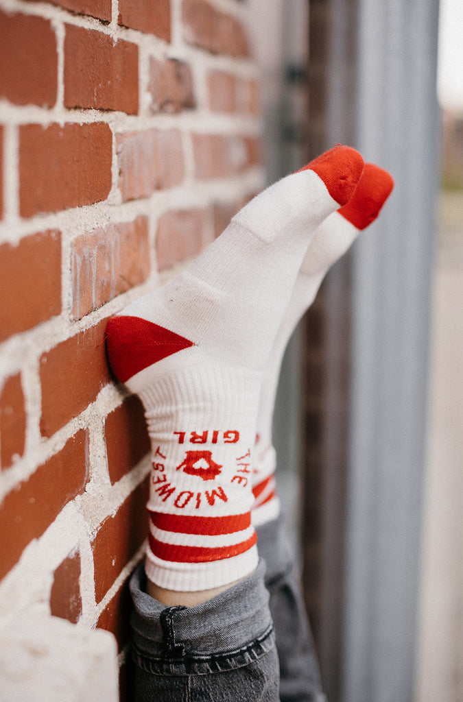 Wisconsin Midwest Girl Socks