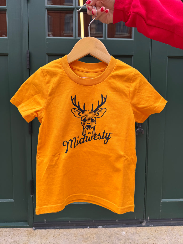 Buck Tee for Kids in Gold
