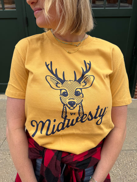 Buck Tee in Mustard