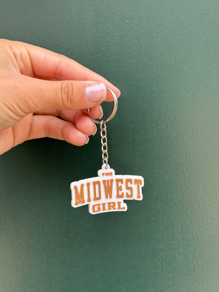 Midwest Girl Collegiate Keychain