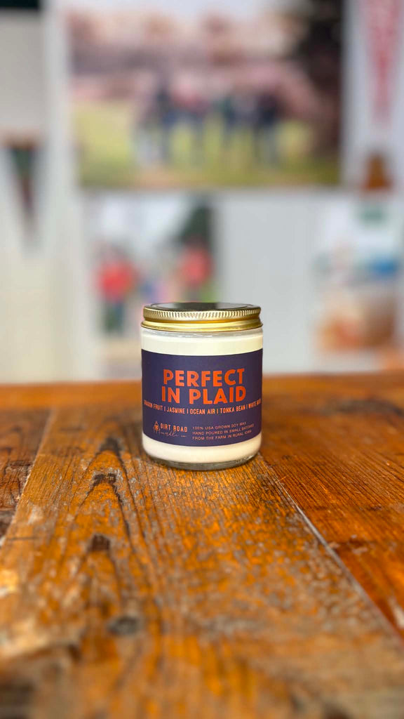 Perfect In Plaid Candle: 8 oz Candle