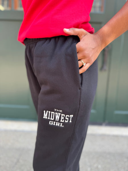 Midwest Girl Sweats in Black