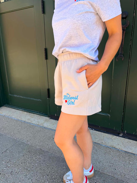 The Midwest Girl Shorts in Bone