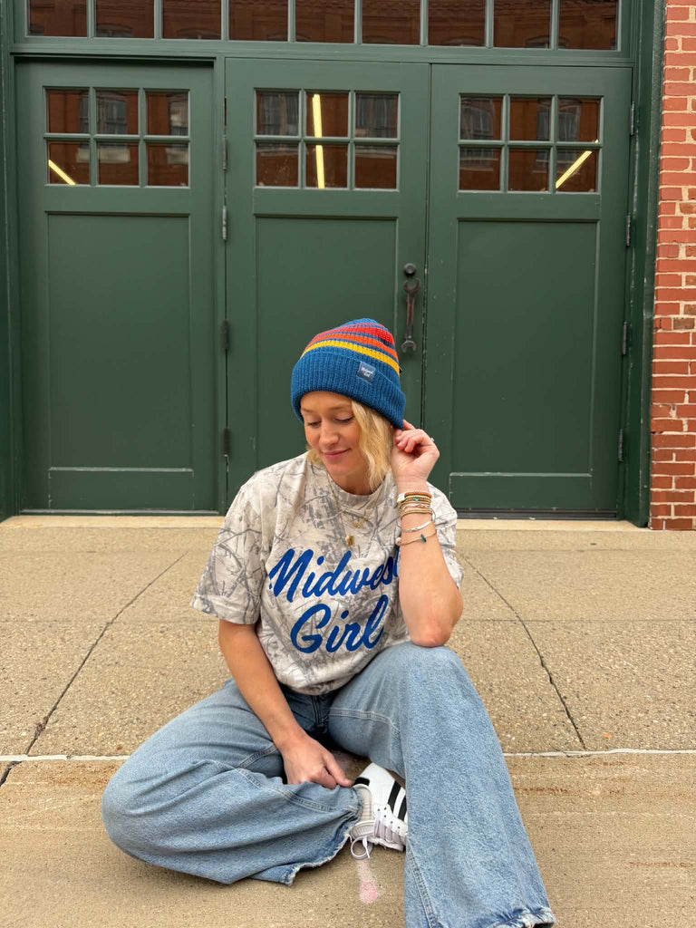 Midwest Girl Stripe Beanie