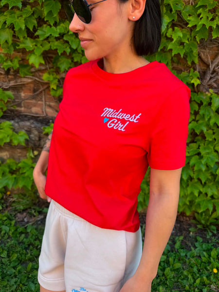Midwest Girl Women's Tee in Red
