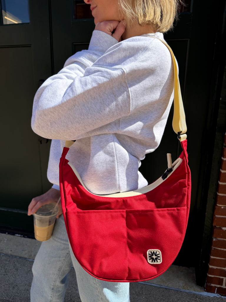 Mini Bay Bag in Red