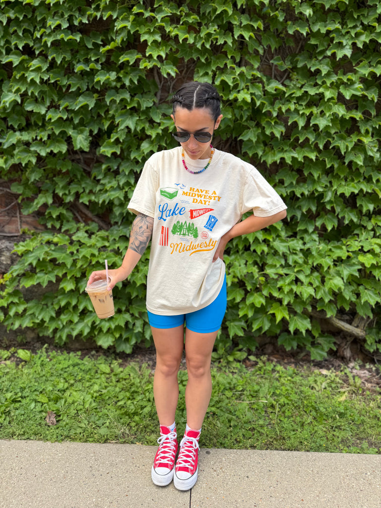 Midwesty Icon Tee in Ivory