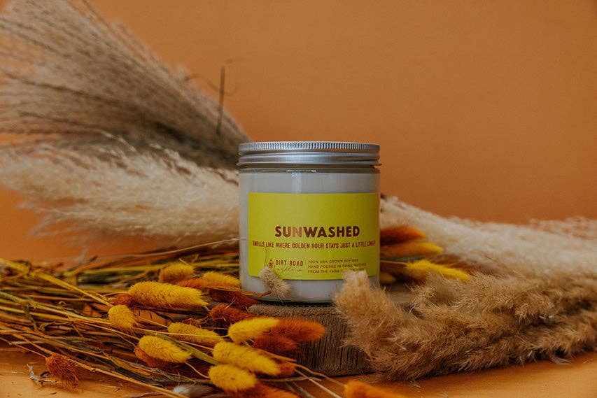 Sunwashed Candle: 8 oz Candle