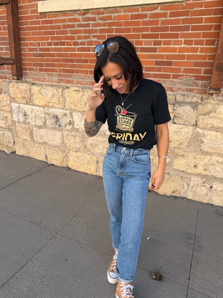 Friday Tee in Charcoal