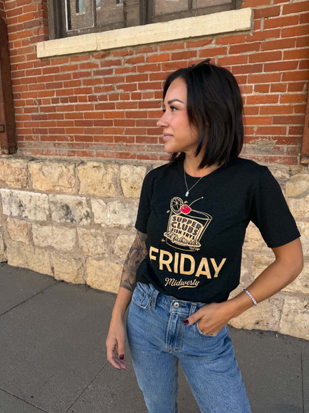 Friday Tee in Charcoal