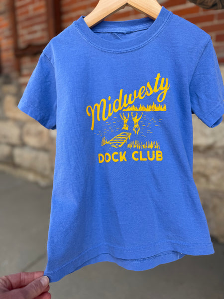 Midwesty® Dock Club Tee in Flo Blue for Kids
