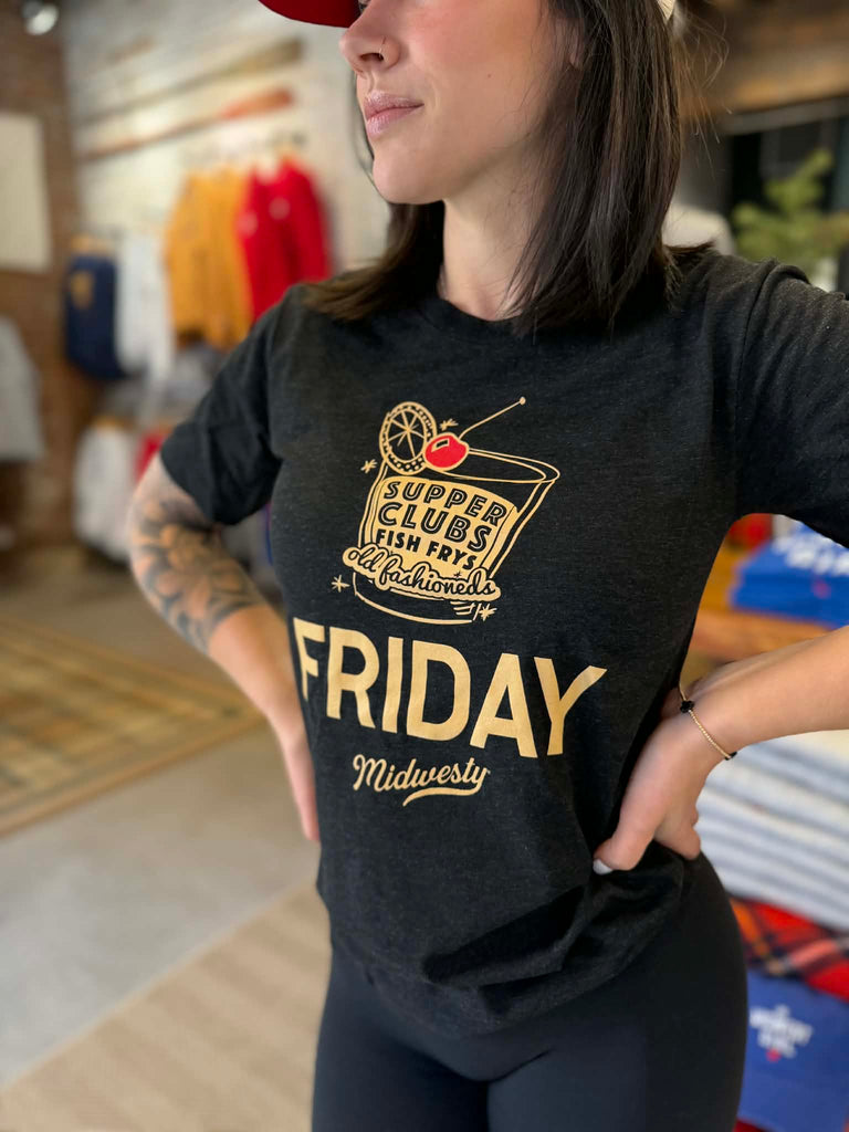 Friday Tee in Charcoal