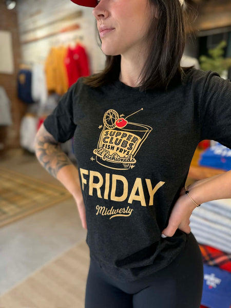 Friday Tee in Charcoal