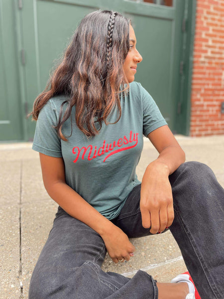 Midwesty® Tee in Forest Green