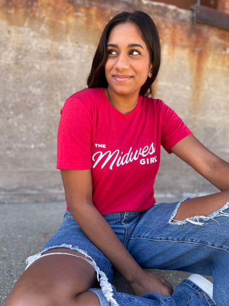 The Midwest Girl Tee in Red