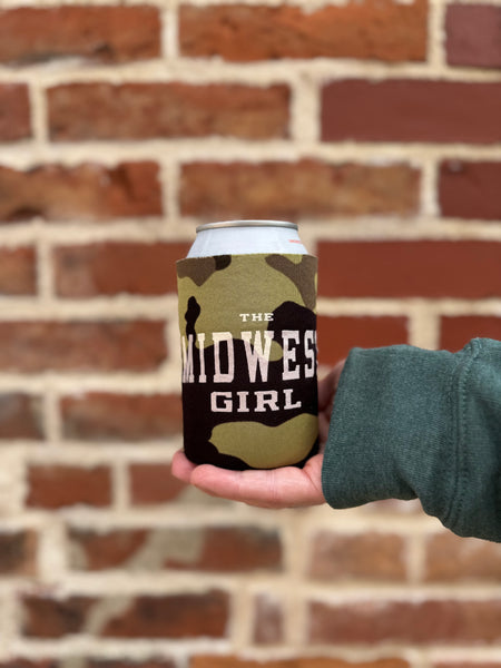 Camo Midwest Girl Can Cooler
