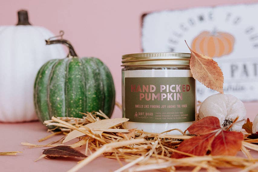 Hand Picked Pumpkin Candle: 8 oz Candle