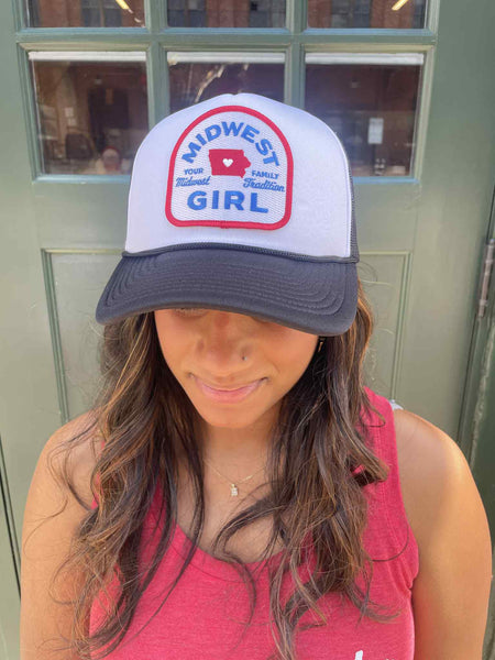 Iowa Midwest Girl Trucker Hat