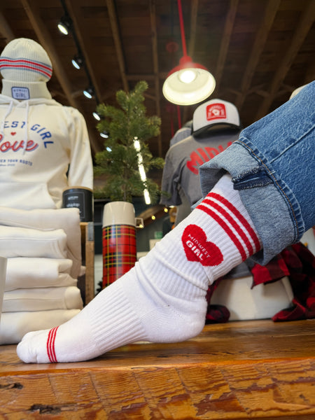 Midwest Girl Heart Socks