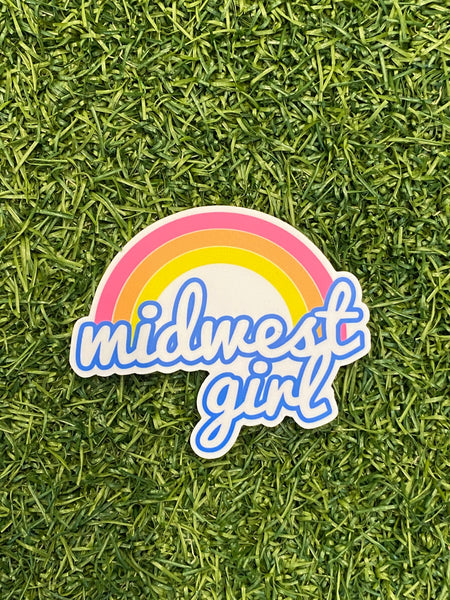 Rainbow Midwest Girl Sticker