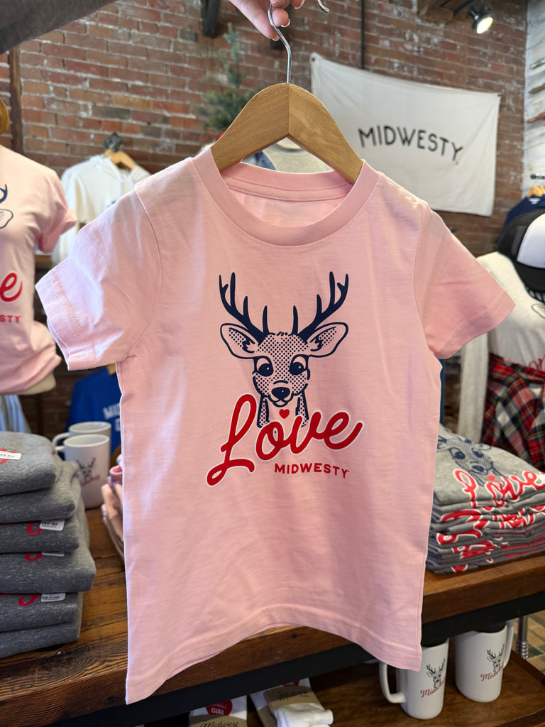 Buck Tee for Kids in Pink