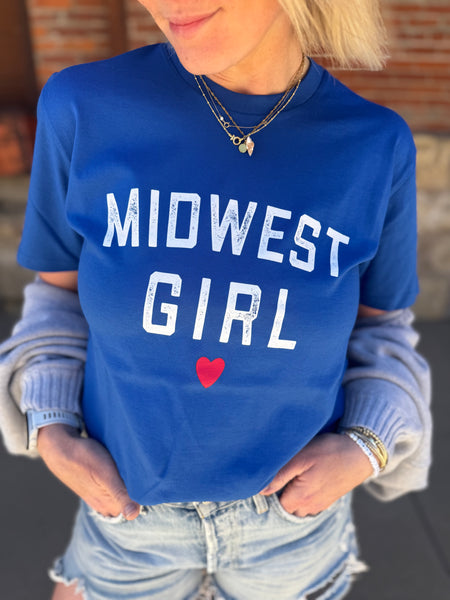 Midwest Girl Classic Tee in Royal