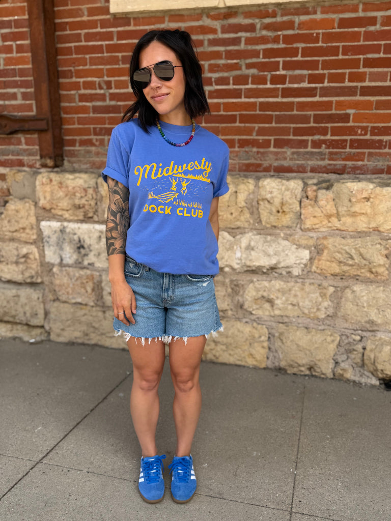 Midwesty® Dock Club Tee in Flo Blue