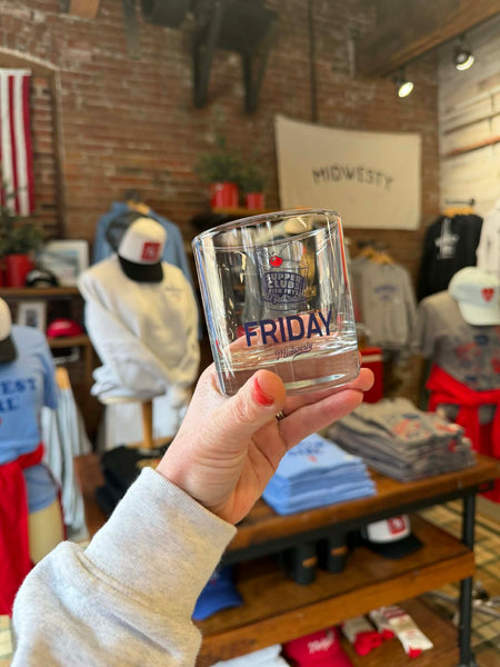 Friday Old Fashioned Glass