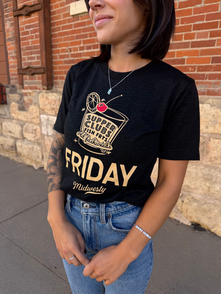 Friday Tee in Charcoal