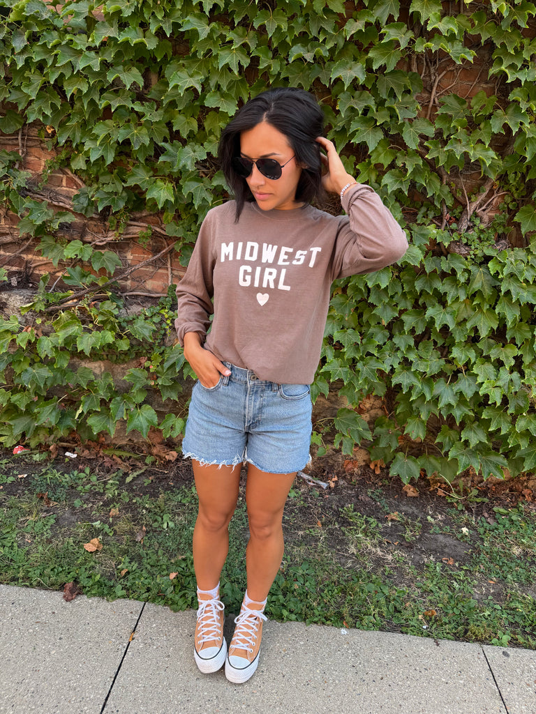 Midwest Girl Long Sleeve in Espresso