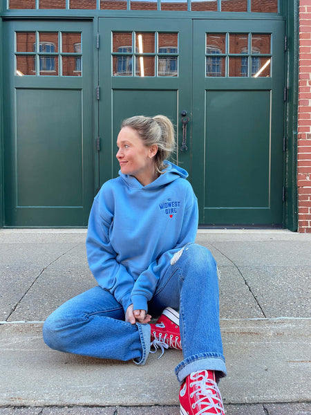 The Midwest Girl Hoodie in Carolina