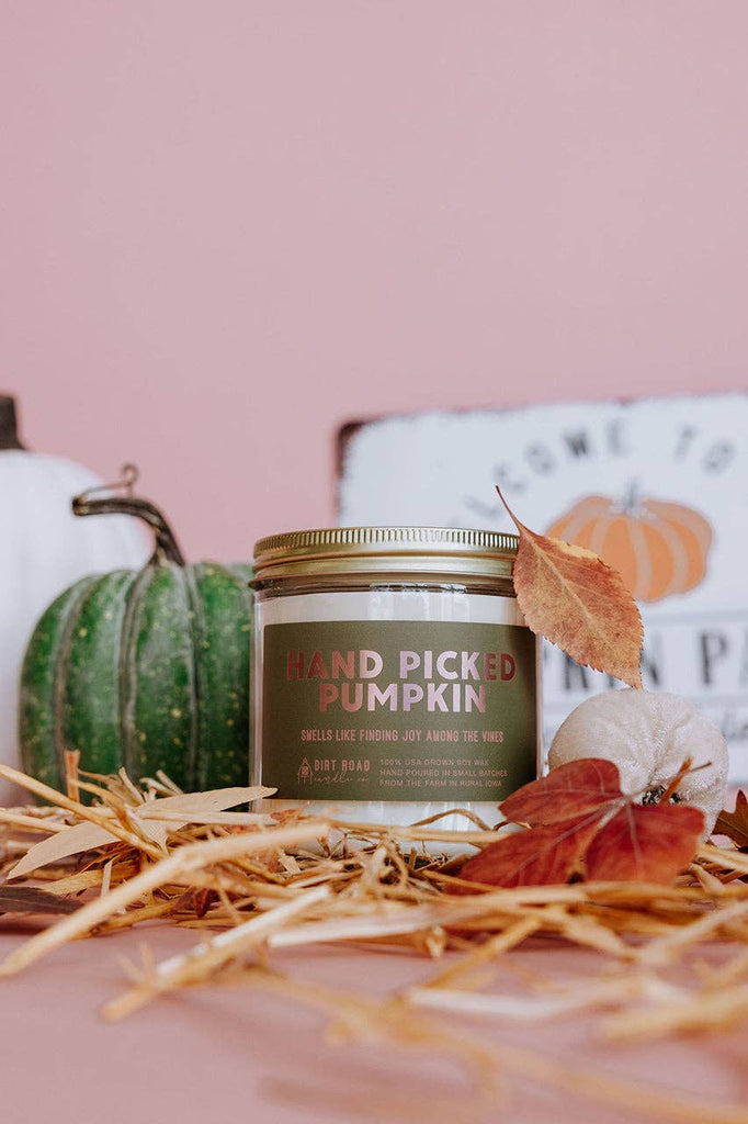 Hand Picked Pumpkin Candle: 8 oz Candle