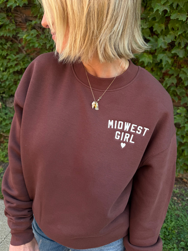 The Midwest Girl Crew in Chestnut Brown