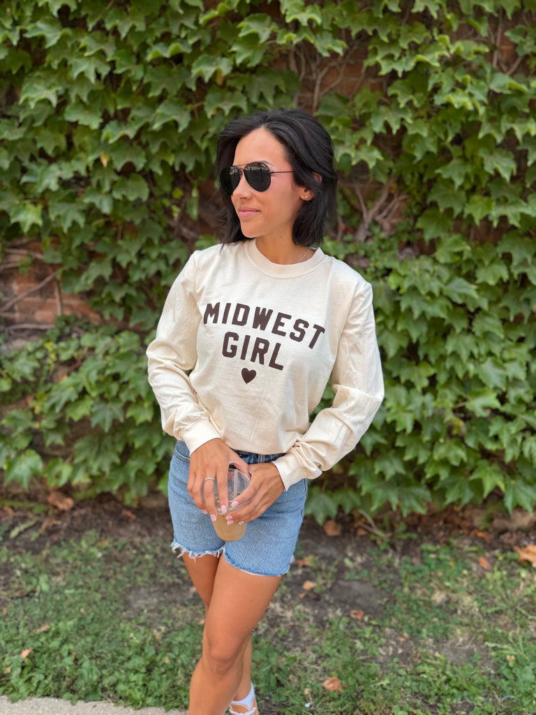 Midwest Girl Long Sleeve in Ivory